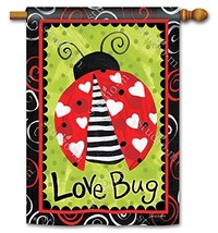 BreezeArt Studio M Love Bug Decorative Standard House Flag Banner  Prem... - $27.23