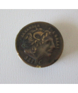 Vintage &quot;Alexander the Great 327 BC&quot; 3/4&quot; Metal Coin Style Button Cover - $10.82 CAD