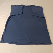 Carhartt K87 RYL Men's Cotton Blue Short Sleeve Pocket Crewneck T-Shirt Size M image 8