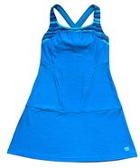 Wilson Tennis Dress Womens Small Blue Shelf Bra Criss Cross Straps Pickl... - $27.57