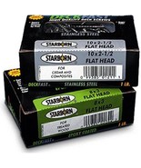 Starborn Stxc07225 Deckfast Deck Screws, Silver, No. 7 X 2-1/4 in, 1 Lb - $515.43 MXN
