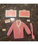 VTG Barbie 1984 Superstar Era 7929 Day to Night Pink Coat Accessories IN... - £28.81 GBP