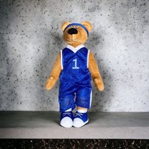 BJ Toy Co Basketball NBA Bear Plush Doll Stuffed Animal  Sports 16&quot; Blue #1 - £5.06 GBP