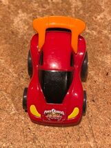2" Power Rangers Fury Red/Orange Pull Back &amp; Go Plastic Racer Car *Pre-O... - $8.99