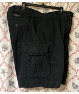 Polo Ralph Lauren Men&#39;s Sz 40 Blk Cargo Shorts Chino Heavier Ctn as is W... - $46.91 CAD