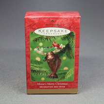 Hallmark 2001 Moose's Merry Christmas Lights Moose Cardinal Ornament QX8835 - €11,89 EUR