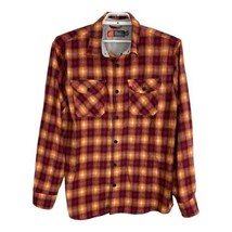 The American Outdoorsman Mens Shirt XXL Button Down Orange Plaid Flannel... - £26.65 GBP