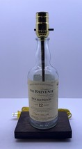 The Balvenie Scotch Whiskey Liquor Bottle Bar TABLE LAMP Lounge Bar w/ Wood Base - £43.03 GBP