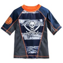 Disney Pirates of The Caribbean: Dead Men Tell No Tales Rash Guard for Boys Size - £24.10 GBP