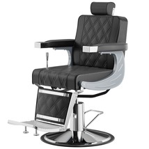 Vintage Barber Chair Hydraulic Reclining Salon Chair Tattoo Salon Spa Eq... - £471.80 GBP