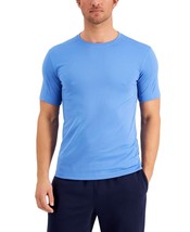 $15 ID Ideology Men&#39;s Blue Short-Sleeve Solid Birdseye Training T-Shirt, Medium - £11.86 GBP