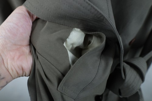 Vintage 90s Chaps Ralph Lauren Mens 44R Microfiber Belted Trench Coat Jacket Item image 7