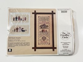 The Creative Circle 1610 Vintage Family Sampler 1989 8” x 16” (BRAND NEW SEALED) - $14.45
