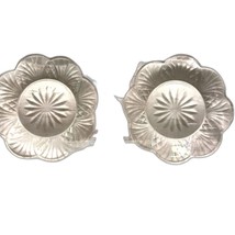 Set 2 Floral Shape Flat Plates Serving Plastic - £5.25 GBP