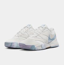 Nike Court Lite 4 Premium Mens Size 8 Ivory Blue Running Tennis Shoes FV... - $79.69