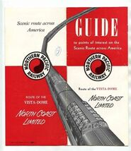 Northern Pacific RR Guide Points of Interest Vista Dome North Coast Limi... - $11.88