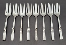 Community Morning Star Salad Fork set of 8 Silver Plate Vintage - $40.19