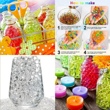 Water Beads Hydrogel Beads Vase Fillers Clear or Vivid Colors 3000 Water... - $3.29