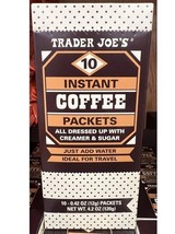 Trader Joe&#39;s Instant Brazilian Arabica Coffee with Creamer &amp; Sugar (10 p... - $9.99