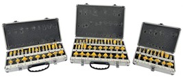74 Piece EDM ROUTER BIT SET - 1/2&quot; Shank Tungsten Carbide Edges in Alumi... - €85,53 EUR