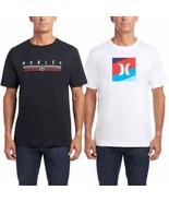 Hurley Graphic Short Sleeve Tee, 2-Pack BLACK &amp; WHITE Men&#39;s Sz L-XXL NWT - $334.12 MXN