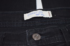 Levi&#39;s 505 Straight Leg Stretch Black Jeans 10 S/C Womens  - £13.66 GBP