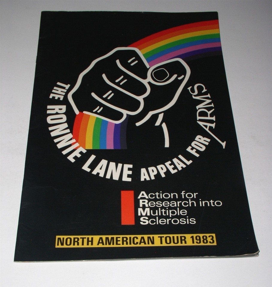 The Ronnie Lane Appeal For Arms Concert Tour Program Vintage 1983 Jeff B... - $79.99