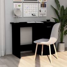 Desk Black 100x50x76 cm Engineered Wood - £51.54 GBP