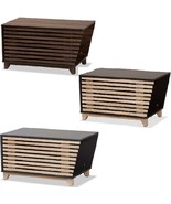 Mid-Century 2-Tone Cat Litter Box Cover Cat House End Table Walnut Dk Br... - $129.99