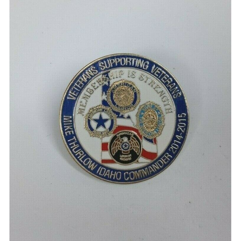2014-15 Veterans Supporting Veterans Membership Is Strength Round Lapel ... - $5.34