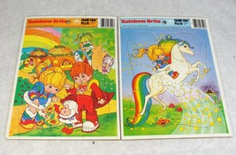 Vintage 1983 Rainbow Bright FRAME-TRAY Puzzel Lot Of 2 - £14.15 GBP