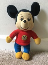 Vintage Knickerbocker Mickey Mouse Pull String Talking Plush - £86.86 GBP