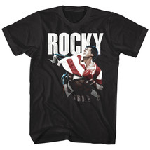 Rocky Balboa American Hero Flag Stars Stripes Men&#39;s T Shirt Boxing - £19.07 GBP+