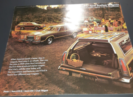 1977 Ford Station Wagons Pinto LTD Club Wagon manual Sales Brochure Cata... - $12.68