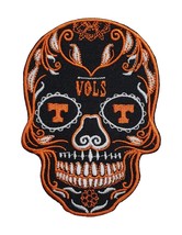 Tennessee Volunteers Vols Sugar Skull NCAA Football Embroidered Iron On Patch - $12.48+