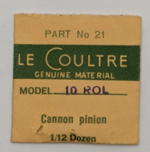 NOS Jaeger LeCoultre - Cannon Pinion - Cal. 10 ROL - Part 21 - $29.69
