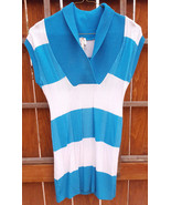 MOA Dress Blue/White Striped-Sweater Stretch-sz L-Sexy-Made in USA - €20,48 EUR