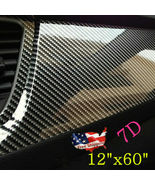 Auto Accessories 7D Glossy Carbon Fiber Vinyl Film Car Interior Wrap Sti... - £24.37 GBP
