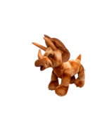 Build A Bear Brown Triceratops Dinosaur Plush 16&quot; Stuffed Animal - $16.23 CAD