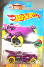 2016 Hot Wheels Treasure Hunt #250 Dino Riders 5/5 T-REXTROYER Purple YellowWhls - £8.06 GBP