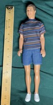 Vintage 1968 Ken Doll w/ Brown Hair &amp; Blue Green Eyes-Indonesia (Head 1991) - £14.26 GBP