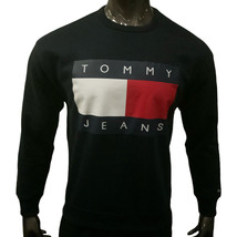 Nwt Tommy Hilfiger Msrp $99.99 Men&#39;s Navy Blue Crew Neck Long Sleeve Sweatshirt - £31.99 GBP