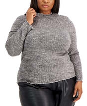 Rebellious One Trendy Plus Size Hacci Turtleneck Sweater, Choose Sz/Color - £22.01 GBP