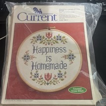 Vintage 1984 Current Cross Stitch Kit Happiness is Homemade 7” NIP 7085-3 - $182.25 MXN