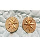 Gold Tone Snowflake Round Oval Statement Clip On Earrings 1.25 Inch - €8,58 EUR