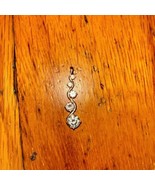 Sterling Silver 5 Gem CZ Pendant 1.75” - $513.23 MXN