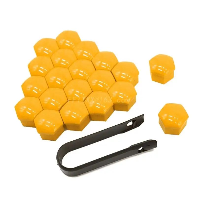 17mm 20pcs Car Wheel Nut Caps Protection Covers Caps Anti-Rust Auto Screw Cover  - £40.31 GBP