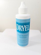 Vintage Dryel Stain Remover Bottle Liquid 3.38oz teal blue label 2001 P&amp;... - $10.00