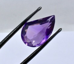 Natural Amethyst Pear Fancy Cut 23X15 Mm 18.60 Cts Gemstone For Ring Pendant - £167.06 GBP
