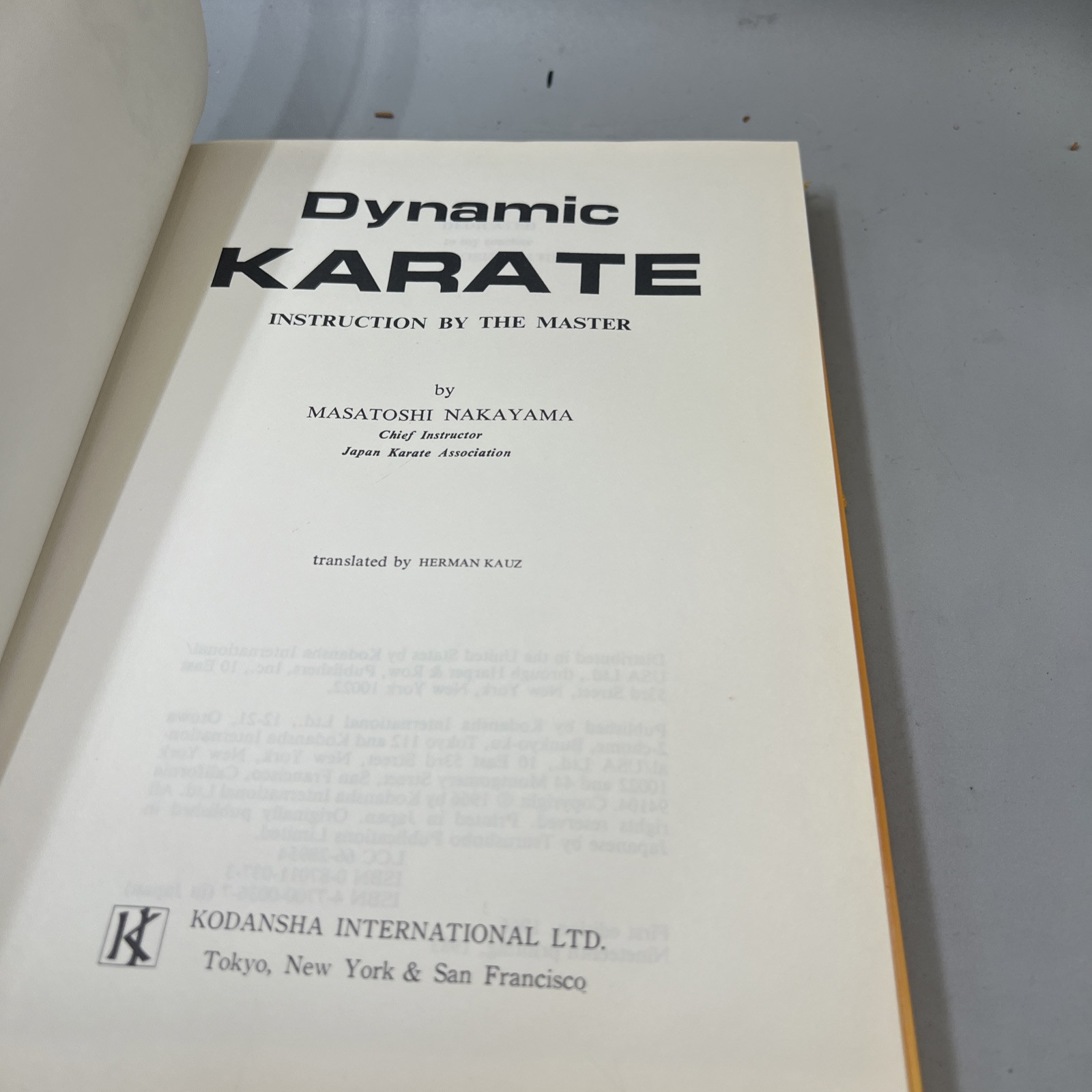 Dynamic Karate - Hardcover By Masatoshi Nakayama  Vintage 1983  HC/DJ First Edit Item image 10